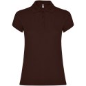 Star koszulka damska polo z krótkim rękawem chocolat (R66342I3)