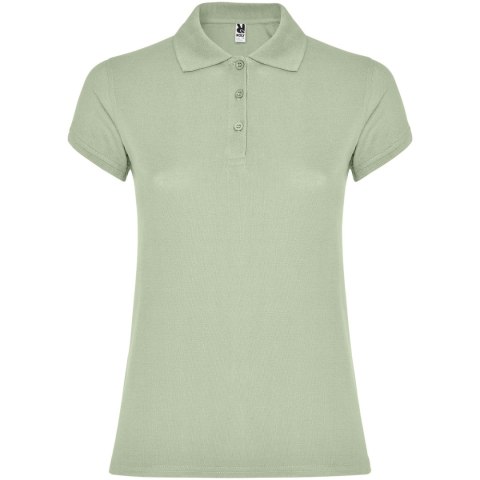 Star koszulka damska polo z krótkim rękawem mist green (R66345Q4)