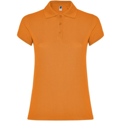 Star koszulka damska polo z krótkim rękawem pomarańczowy (R66343I3)