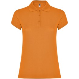 Star koszulka damska polo z krótkim rękawem pomarańczowy (R66343I4)