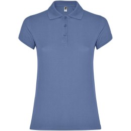 Star koszulka damska polo z krótkim rękawem riviera blue (R66341V3)
