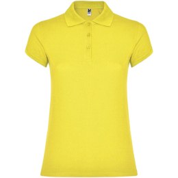 Star koszulka damska polo z krótkim rękawem żółty (R66341B3)