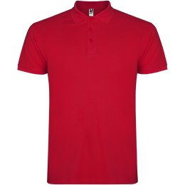 Star koszulka dziecięca polo z krótkim rękawem czerwony (K66384IC)