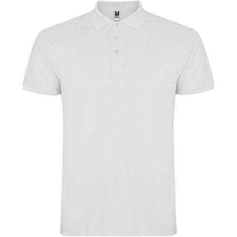 Star koszulka męska polo z krótkim rękawem biały (R66381Z1)