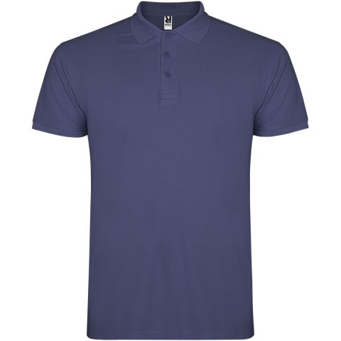 Star koszulka męska polo z krótkim rękawem blue denim (R66381K5)