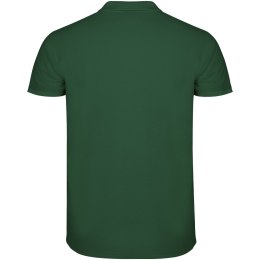 Star koszulka męska polo z krótkim rękawem butelkowa zieleń (R66384Z3)