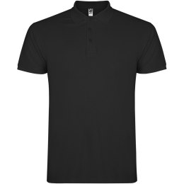 Star koszulka męska polo z krótkim rękawem czarny (R66383O1)