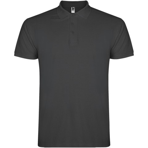 Star koszulka męska polo z krótkim rękawem dark lead (R66384B1)