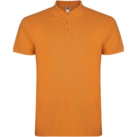 Star koszulka męska polo z krótkim rękawem pomarańczowy (R66383I6)