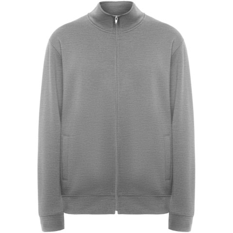 Ulan bluza unisex z zamkiem błyskawicznym na całej długości marl grey (R64392U1)