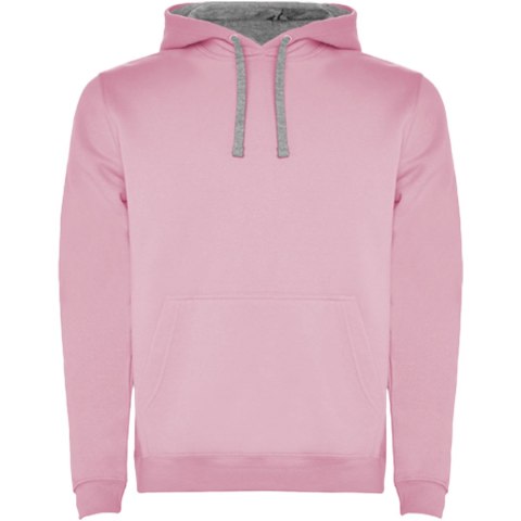 Urban dziecięca bluza z kapturem light pink / marl grey