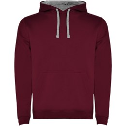 Urban męska bluza z kapturem maroon / marl grey (R10678I2)