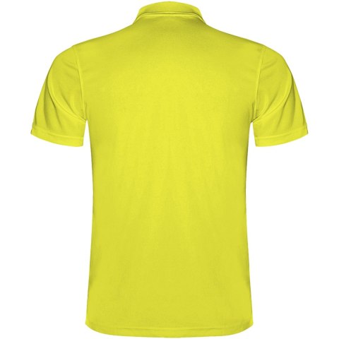 Monzha sportowa koszulka dziecięca polo z krótkim rękawem fluor yellow