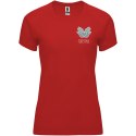 Bahrain sportowa koszulka damska z krótkim rękawem czerwony (R04084I4)