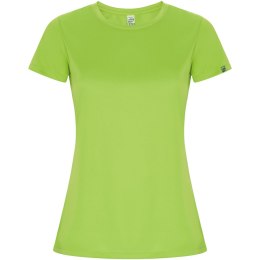 Imola sportowa koszulka damska z krótkim rękawem lime / green lime (R04282X3)