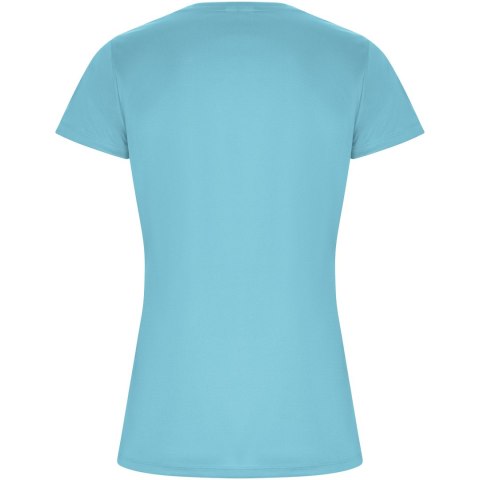 Imola sportowa koszulka damska z krótkim rękawem turkusowy