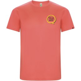 Imola sportowa koszulka męska z krótkim rękawem fluor coral (R04272K2)