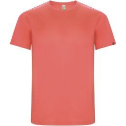 Imola sportowa koszulka męska z krótkim rękawem fluor coral (R04272K4)