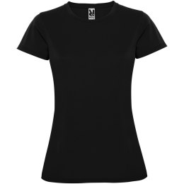 Montecarlo sportowa koszulka damska z krótkim rękawem czarny (R04233O1)