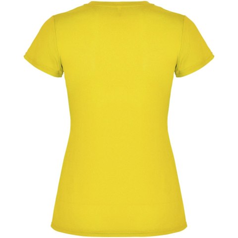 Montecarlo sportowa koszulka damska z krótkim rękawem żółty