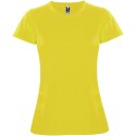 Montecarlo sportowa koszulka damska z krótkim rękawem żółty (R04231B5)
