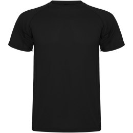Montecarlo sportowa koszulka dziecięca z krótkim rękawem czarny (K04253OD)