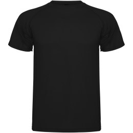 Montecarlo sportowa koszulka dziecięca z krótkim rękawem czarny (K04253OM)