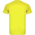 Montecarlo sportowa koszulka dziecięca z krótkim rękawem fluor yellow (K04251CM)