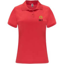 Monzha sportowa koszulka damska polo z krótkim rękawem czerwony (R04104I2)