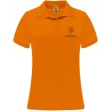 Monzha sportowa koszulka damska polo z krótkim rękawem fluor orange (R04103L1)
