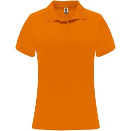 Monzha sportowa koszulka damska polo z krótkim rękawem fluor orange (R04103L3)