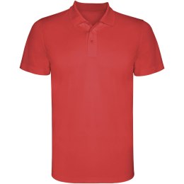 Monzha sportowa koszulka męska polo z krótkim rękawem czerwony (R04044I1)