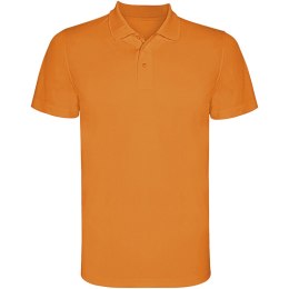 Monzha sportowa koszulka męska polo z krótkim rękawem fluor orange (R04043L3)