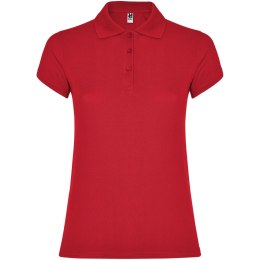 Star koszulka damska polo z krótkim rękawem czerwony (R66344I1)