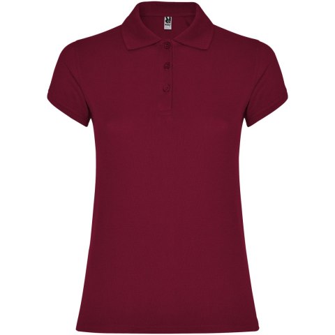 Star koszulka damska polo z krótkim rękawem garnet (R66342P1)