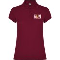 Star koszulka damska polo z krótkim rękawem garnet (R66342P1)