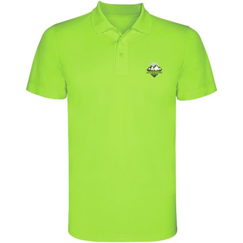 Monzha sportowa koszulka dziecięca polo z krótkim rękawem lime / green lime