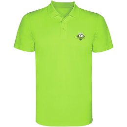 Monzha sportowa koszulka dziecięca polo z krótkim rękawem lime / green lime (K04042XM)