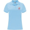 Monzha sportowa koszulka damska polo z krótkim rękawem błękitny (R04102H1)