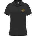 Monzha sportowa koszulka damska polo z krótkim rękawem czarny (R04103O1)