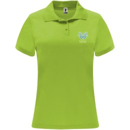 Monzha sportowa koszulka damska polo z krótkim rękawem lime / green lime (R04102X3)