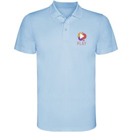 Monzha sportowa koszulka męska polo z krótkim rękawem błękitny (R04042H3)