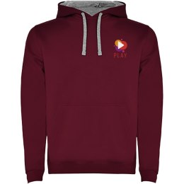 Urban męska bluza z kapturem maroon / marl grey (R10678I0)