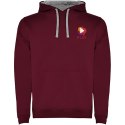 Urban męska bluza z kapturem maroon / marl grey (R10678I2)