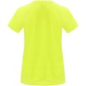 Bahrain sportowa koszulka damska z krótkim rękawem fluor yellow (R04081C1)