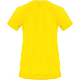 Bahrain sportowa koszulka damska z krótkim rękawem żółty (R04081B1)