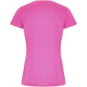 Imola sportowa koszulka damska z krótkim rękawem pink fluor (R04284P1)