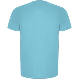 Imola sportowa koszulka dziecięca z krótkim rękawem turkusowy (K04274UD)