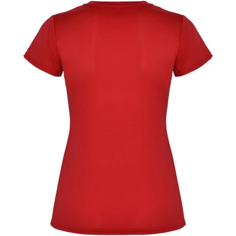 Montecarlo sportowa koszulka damska z krótkim rękawem czerwony