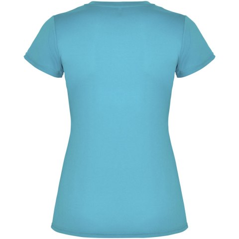 Montecarlo sportowa koszulka damska z krótkim rękawem turkusowy